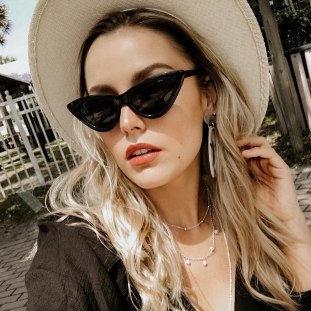 Black Cat Eye Sunglasses